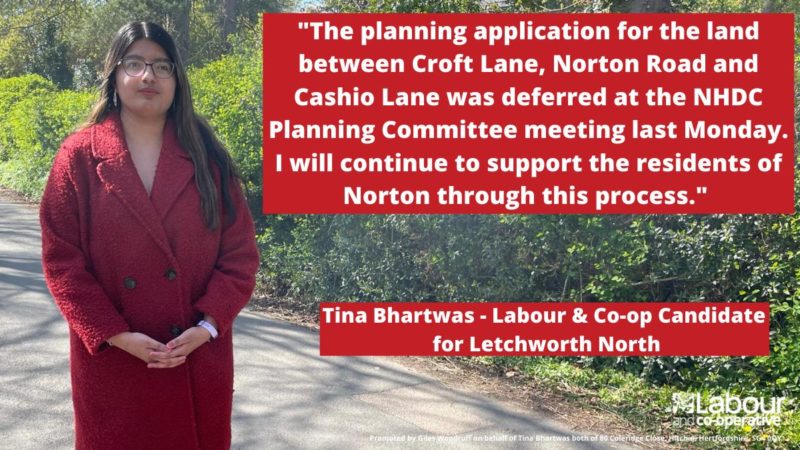 Tina Bhartwas response to Norton Planning
